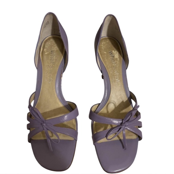 Chic Lavender Strappy Heels - Picture 1 of 2